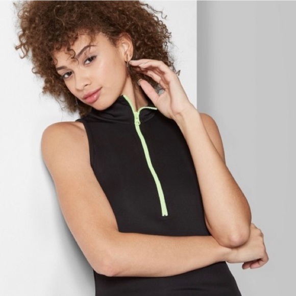 NWOT Sleeveless Collared Neck Zip Front Knit Dress - Picture 6 of 7